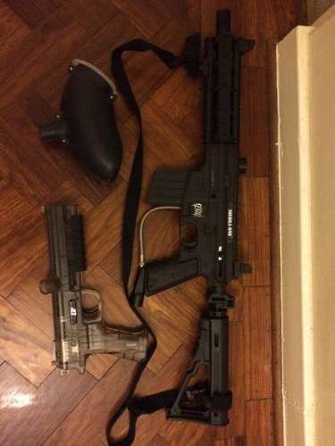 Complete Paintball Kit - 1 Handgun and 1 Rifle plus accessories**